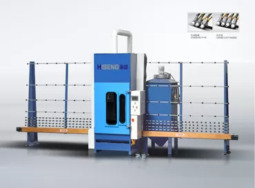 ماكينة تلقائية لتفجير الرمال بالزجاج