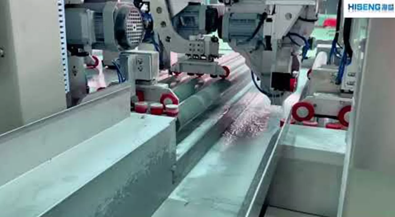 آلة خياطة الزجاج HISENG HSBM فيديو