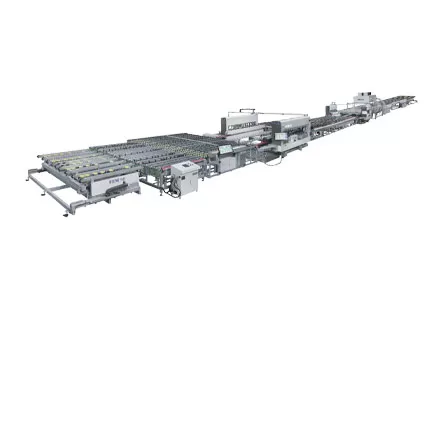 خط مستقيم زجاجي خط مقلم مزدوج HSDN (نوع خط مستقيم SCT)