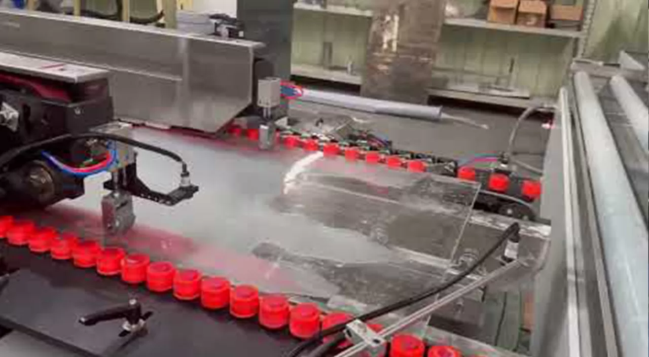 هيسينج زجاج كبير خط المقلم الثنائي HSDT الفيديو