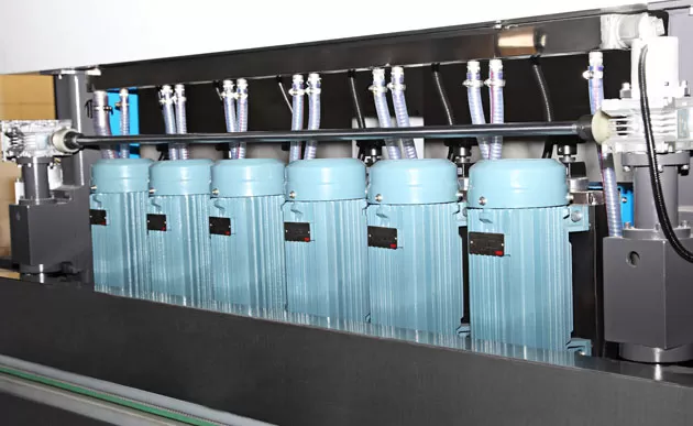 تصميم محرك متخصص لماكينة الشحذ ذات الخط المستقيم للزجاج المستدير المزدوج